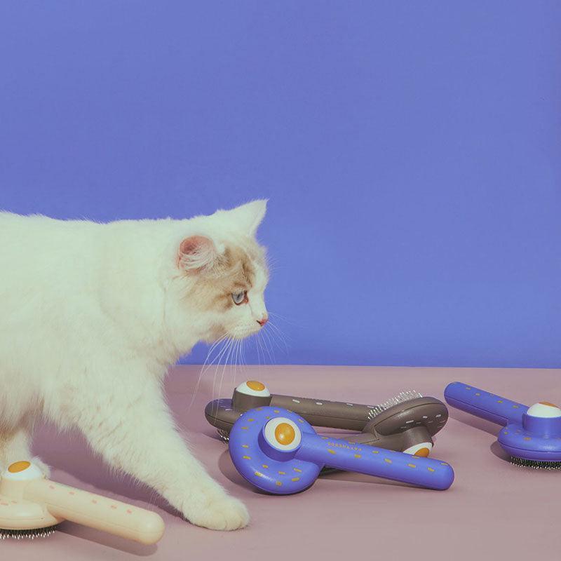 Pattheboo Cat Hair Brush Self Cleaning Grooming