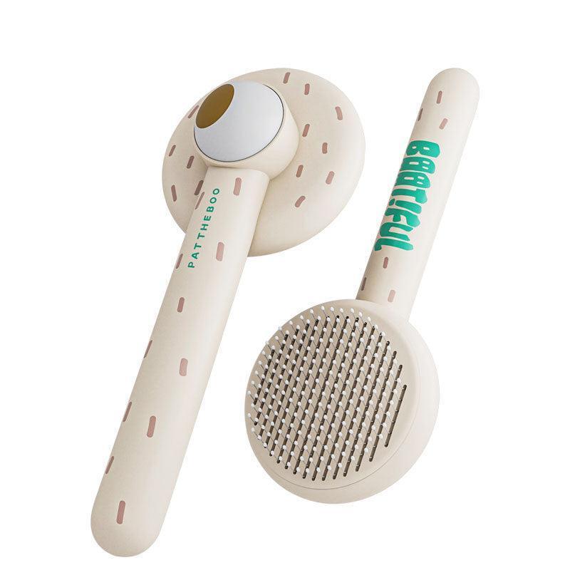 Pattheboo Cat Hair Brush Self Cleaning Grooming