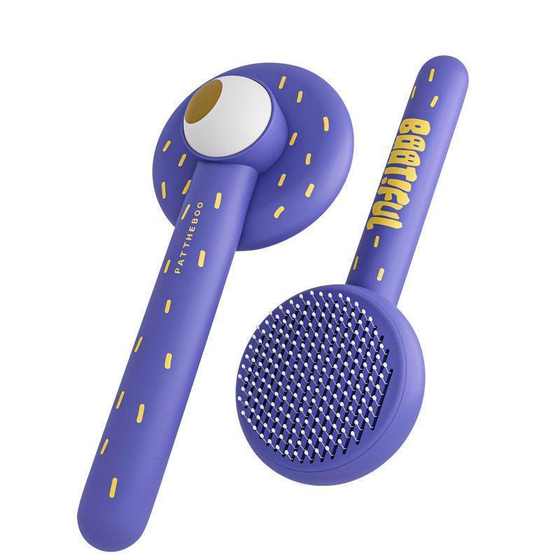 Pattheboo Cat Hair Brush Self Cleaning Grooming