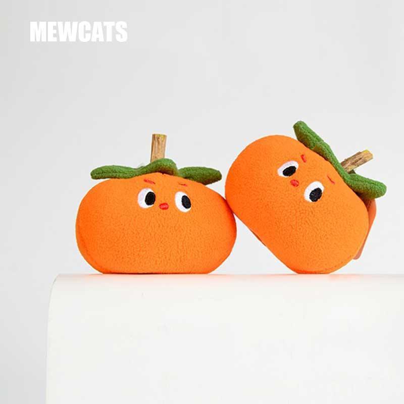 Persimmon Cat Interactive Toys Orange Chew Teeth Grinding - MEWCATS