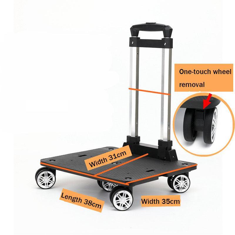 Portable Folding Silent Trolley for Cat Carrier Bag - MEWCATS