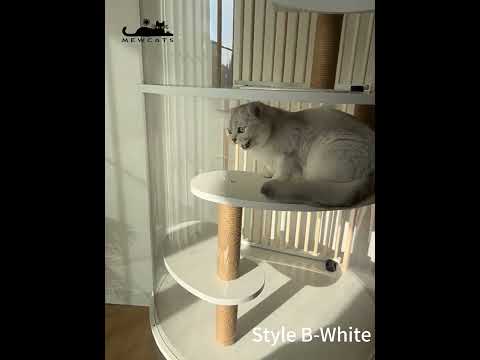 Panoramic Transparent Acrylic Cat Condo Villa