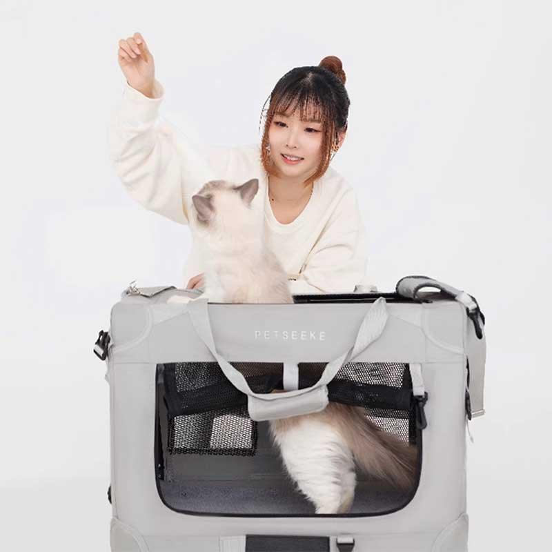 Roomy Car-Friendly Cat Carrier Tote Bag - MEWCATS
