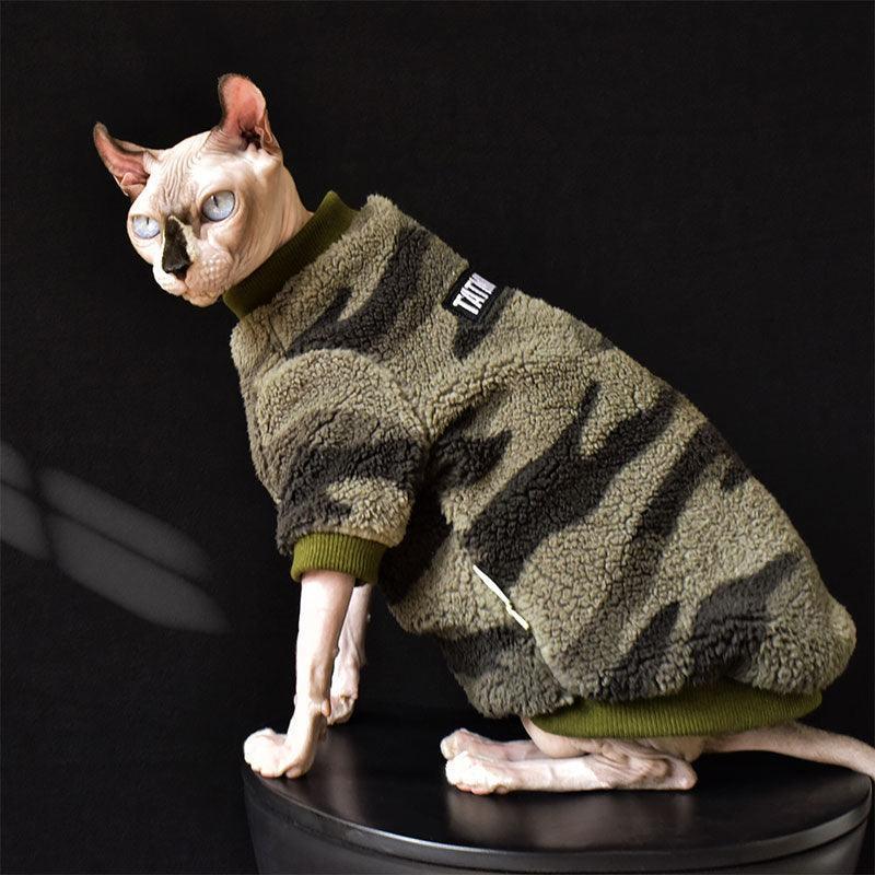 Sphynx Warm Cat Clothes Hairless Cat Sweatshirt - MEWCATS