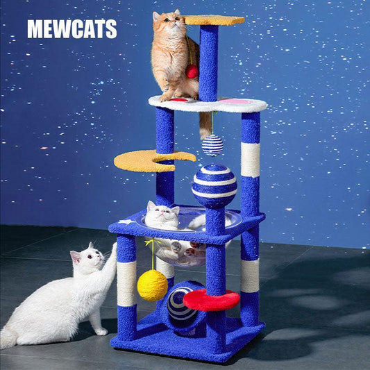Starry Sky Cat Climbing Frame Tower Cat Tree - MEWCATS