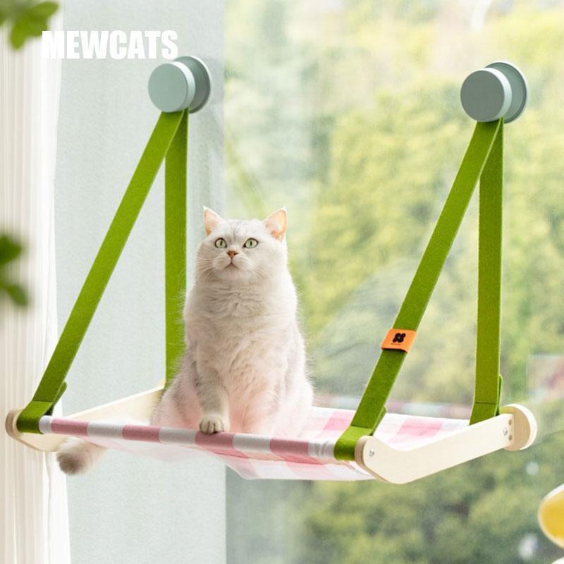 Suction Cup Window Hammock Cat Perch Bed - MEWCATS