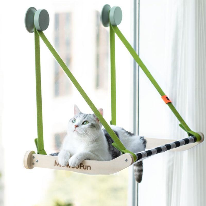 Suction Cup Window Hammock Cat Perch Bed - MEWCATS