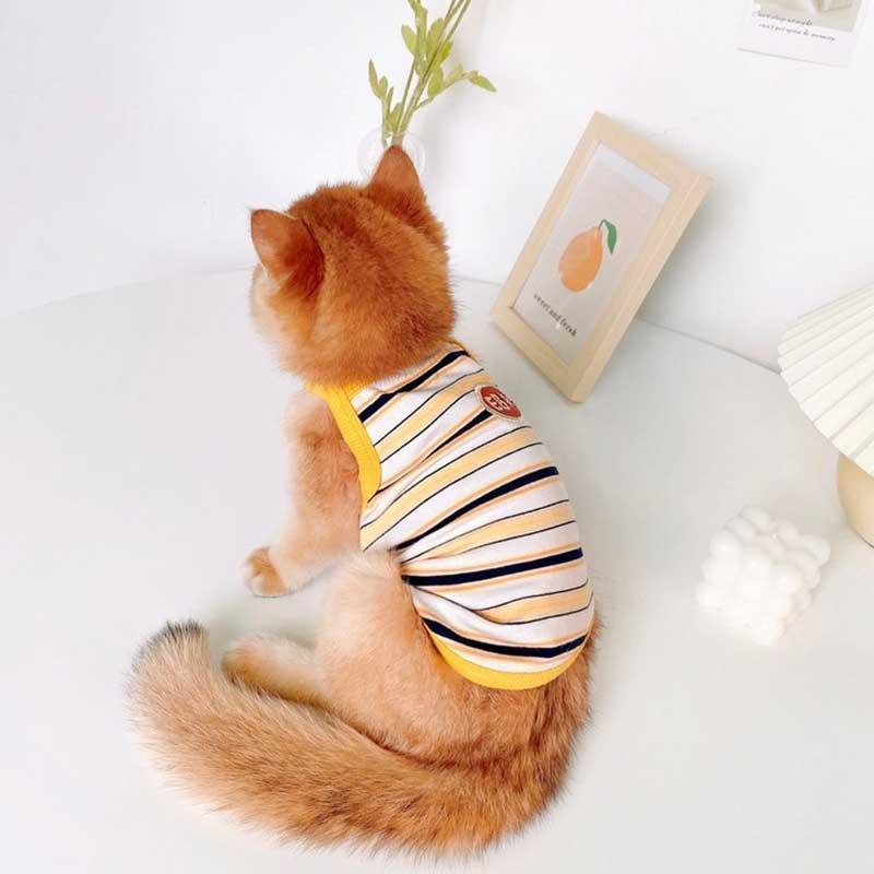 Summer Clashing Cat Vest 3 Color Pet Clothes - MEWCATS