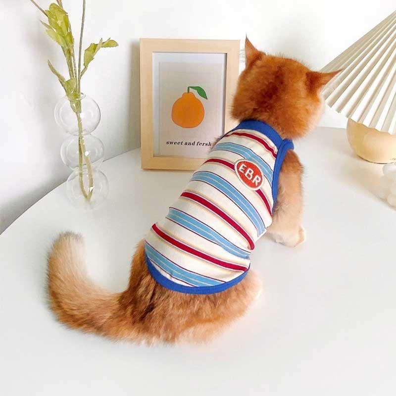 Summer Clashing Cat Vest 3 Color Pet Clothes - MEWCATS
