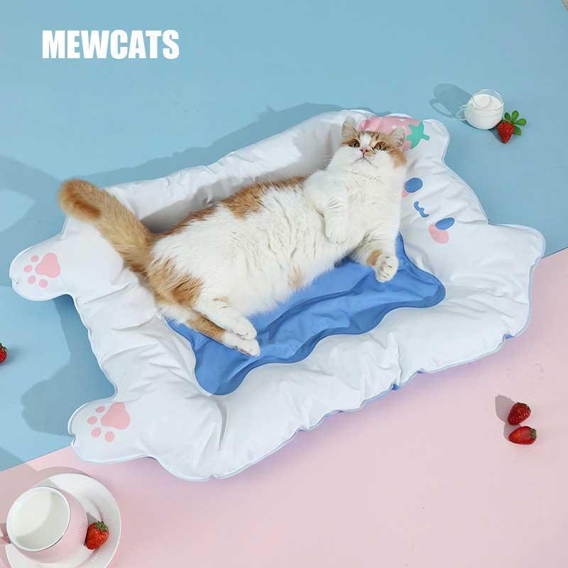 Summer Cooling Cat Bed Strawberry Pet Ice Pad - MEWCATS