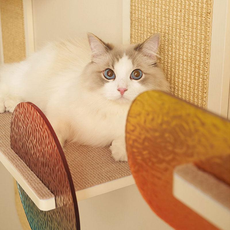 Sunset Wall Mounted Cat Scratching Shelves - MEWCATS