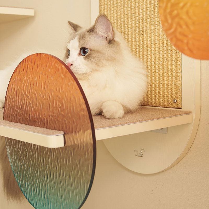 Sunset Wall Mounted Cat Scratching Shelves - MEWCATS
