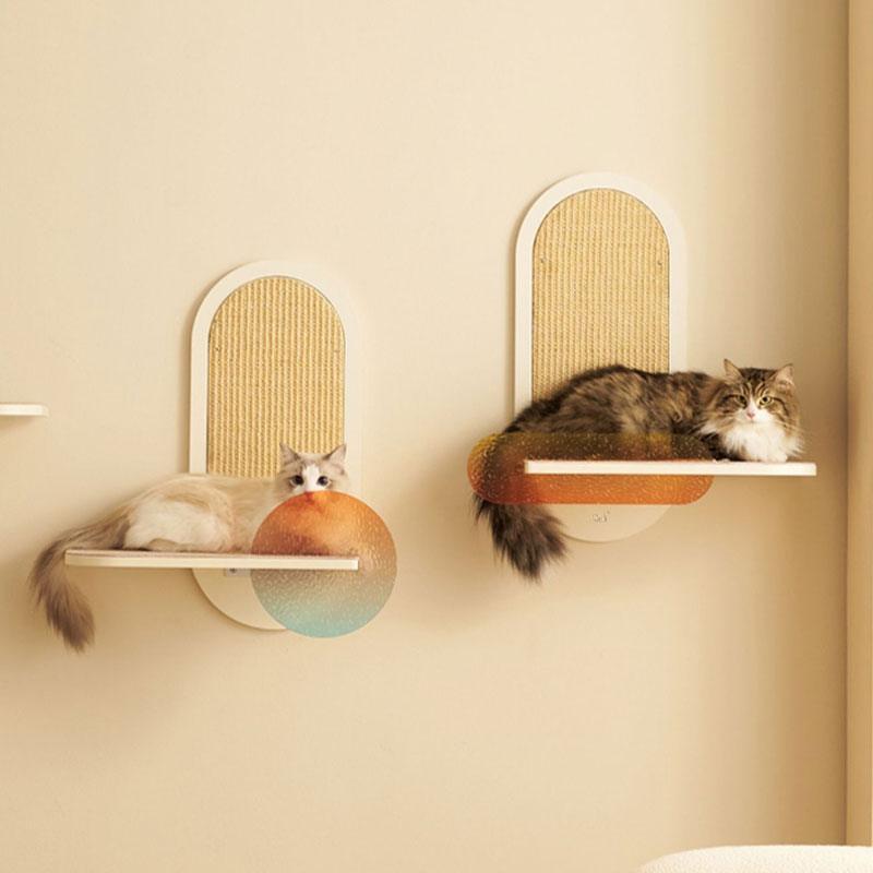 Sunset Wall Mounted Cat Scratching Shelves - MEWCATS