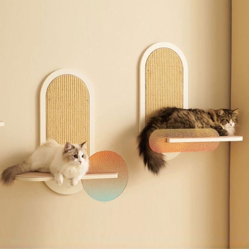 Sunset Wall Mounted Cat Scratching Shelves - MEWCATS