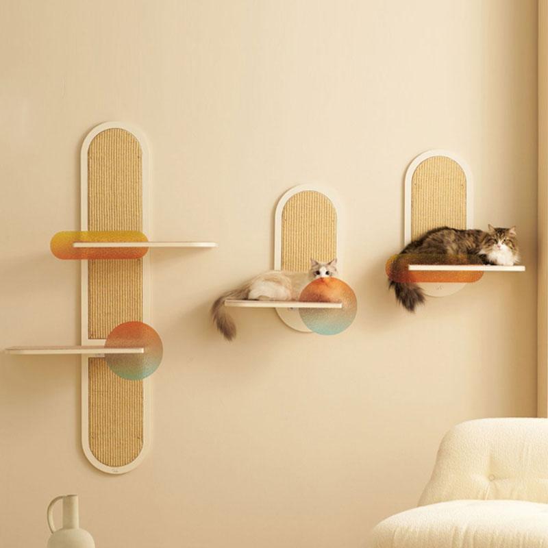 Sunset Wall Mounted Cat Scratching Shelves - MEWCATS