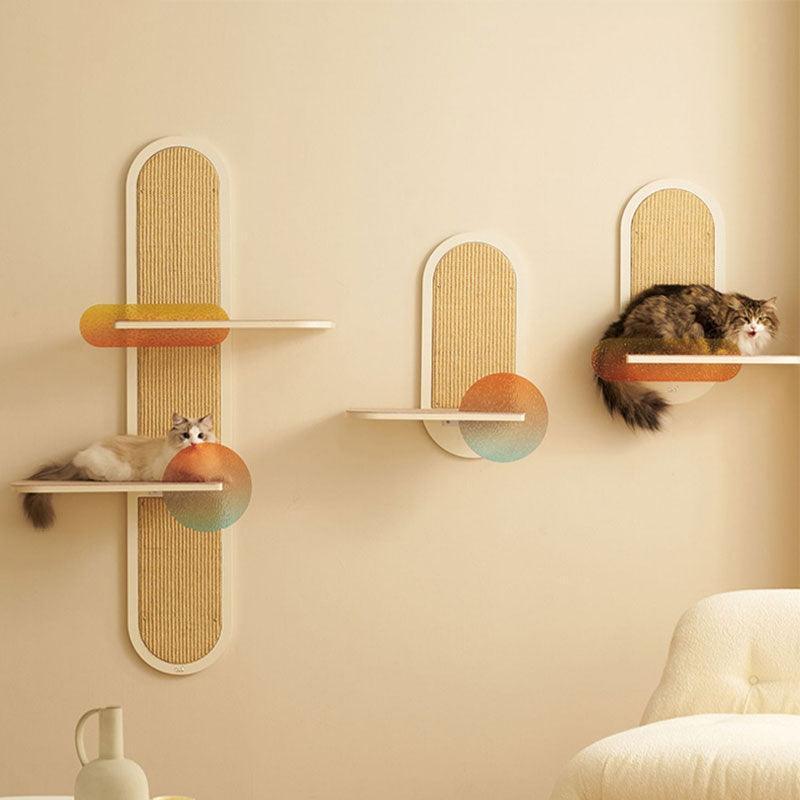 Sunset Wall Mounted Cat Scratching Shelves - MEWCATS