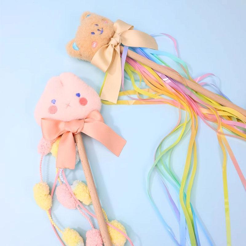 Tease Cat Stick Toys Bell Feather - MEWCATS