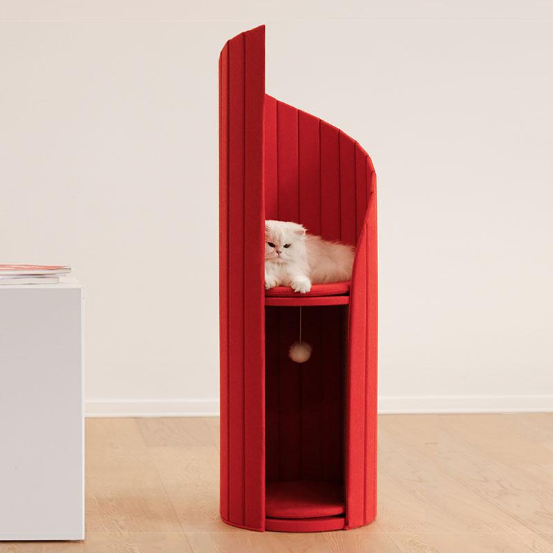 Time Tower Solid Wood Cat Climbing Frame Tree - MEWCATS
