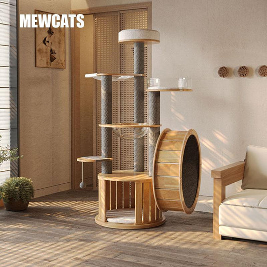 Treadmill Cat Climbing Tree Exercise Wheel - MEWCATS