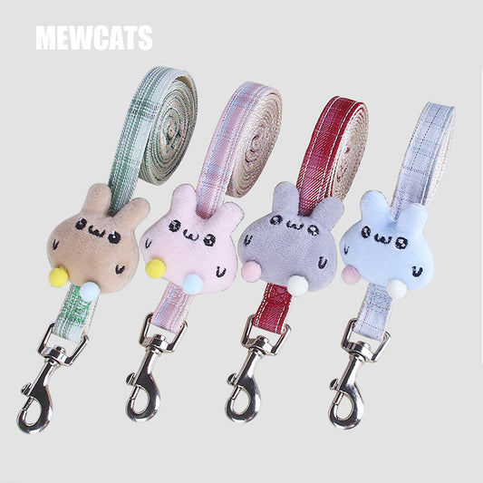 Lazy Bunny Gradient Cat Harness Kitty Leash Set