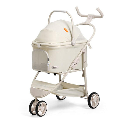 3-Wheeled Lightweight Pet Cat Carrier Stroller