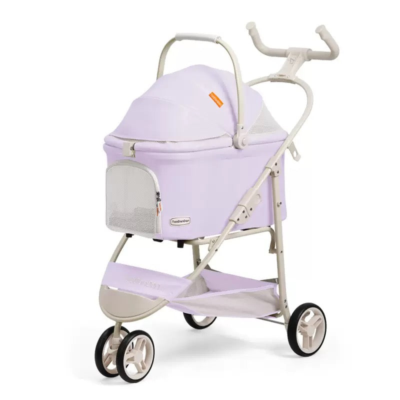3-Wheeled Lightweight Pet Cat Carrier Stroller