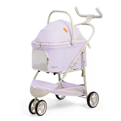 3-Wheeled Lightweight Pet Cat Carrier Stroller