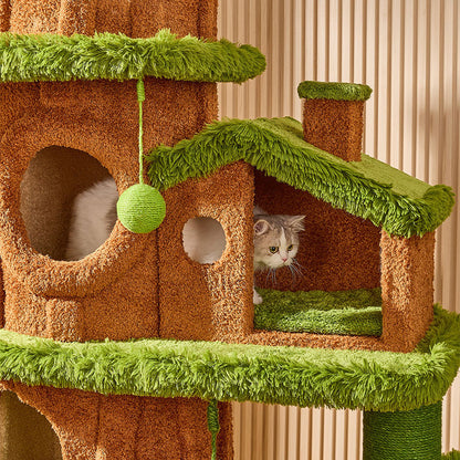7.71 ft Luxury Realistic Tree Cat Climbing Tower