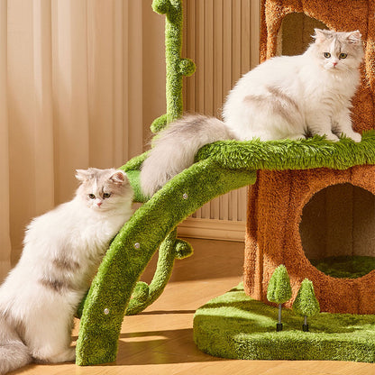 7.71 ft Luxury Realistic Tree Cat Climbing Tower