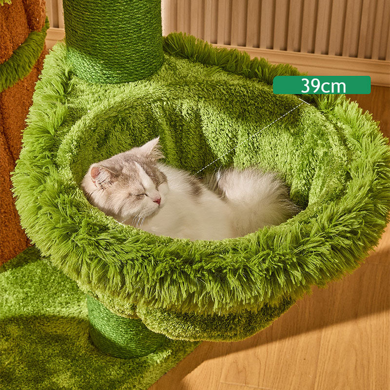 7.71 ft Luxury Realistic Tree Cat Climbing Tower