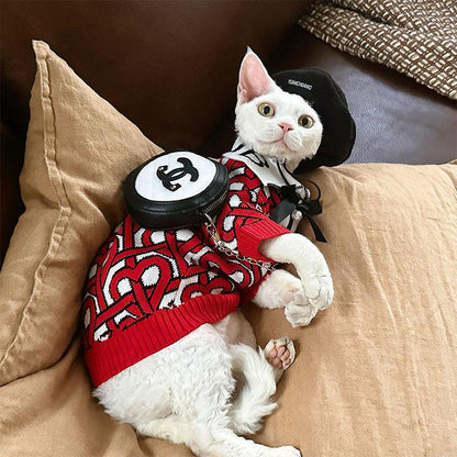 Academy Warm Hairless Cat Sweater Clothes