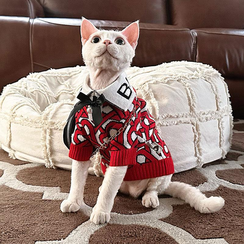 Academy Warm Hairless Cat Sweater Clothes