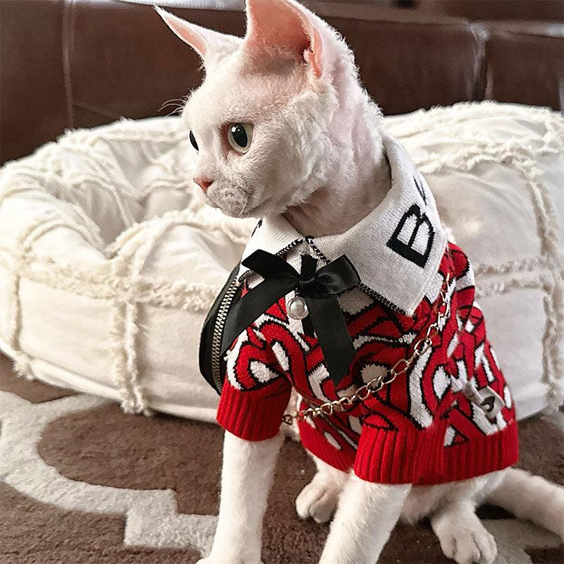 Academy Warm Hairless Cat Sweater Clothes