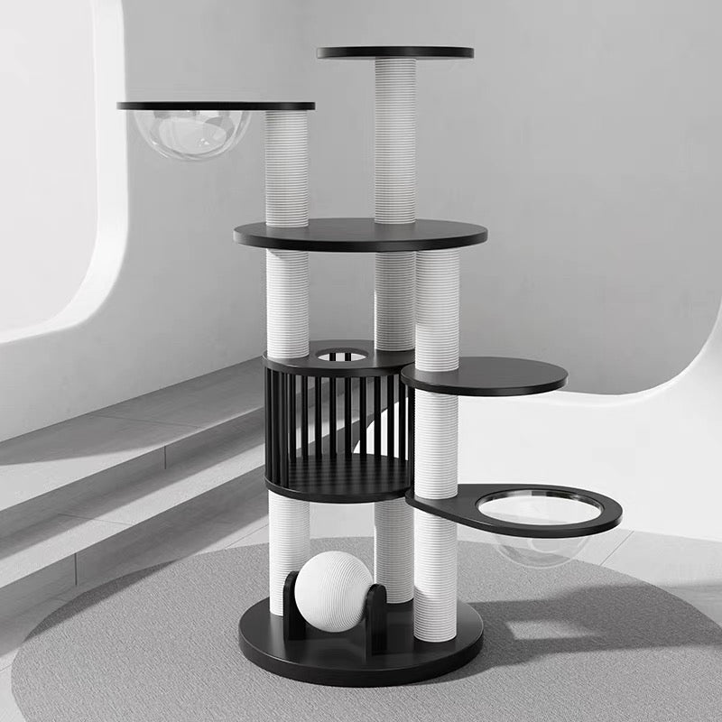 Aerial Pavilion  Wooden Cat Climbing Tree