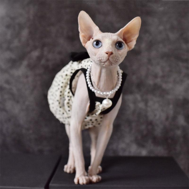 Airy Sphynx Floral Halter Dress Cat Clothes