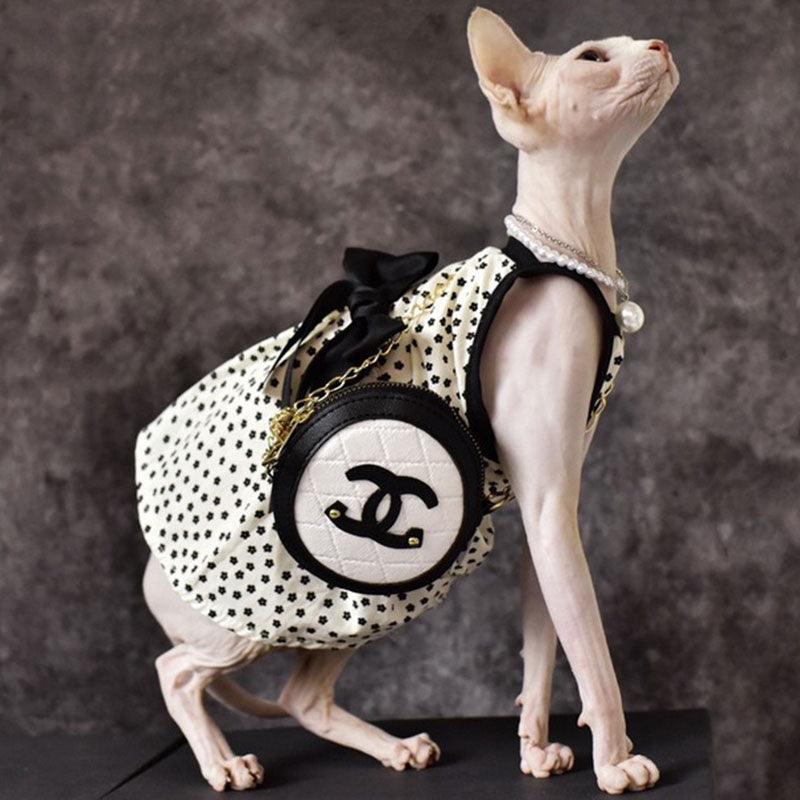 Airy Sphynx Floral Halter Dress Cat Clothes