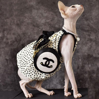 Airy Sphynx Floral Halter Dress Cat Clothes