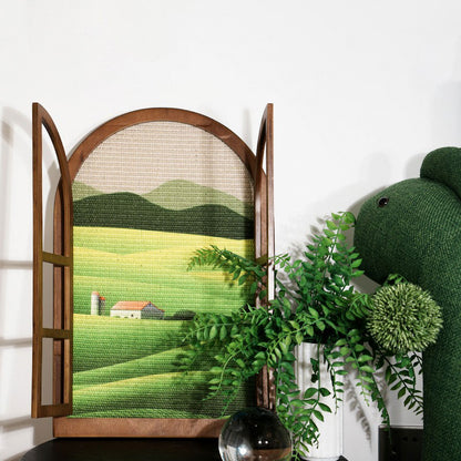 Artistic Window Frame Cat Scratcher