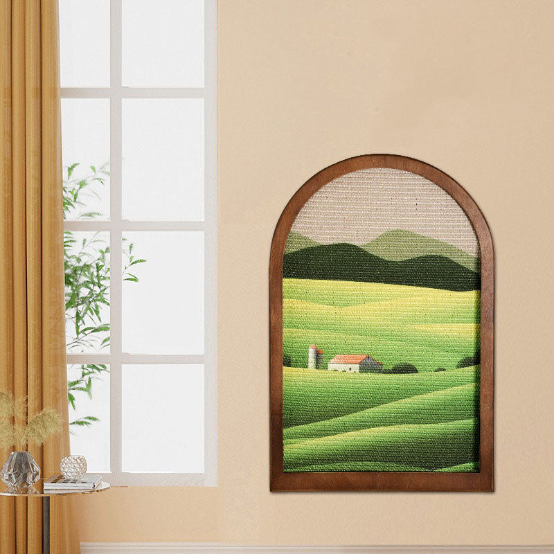 Artistic Window Frame Cat Scratcher