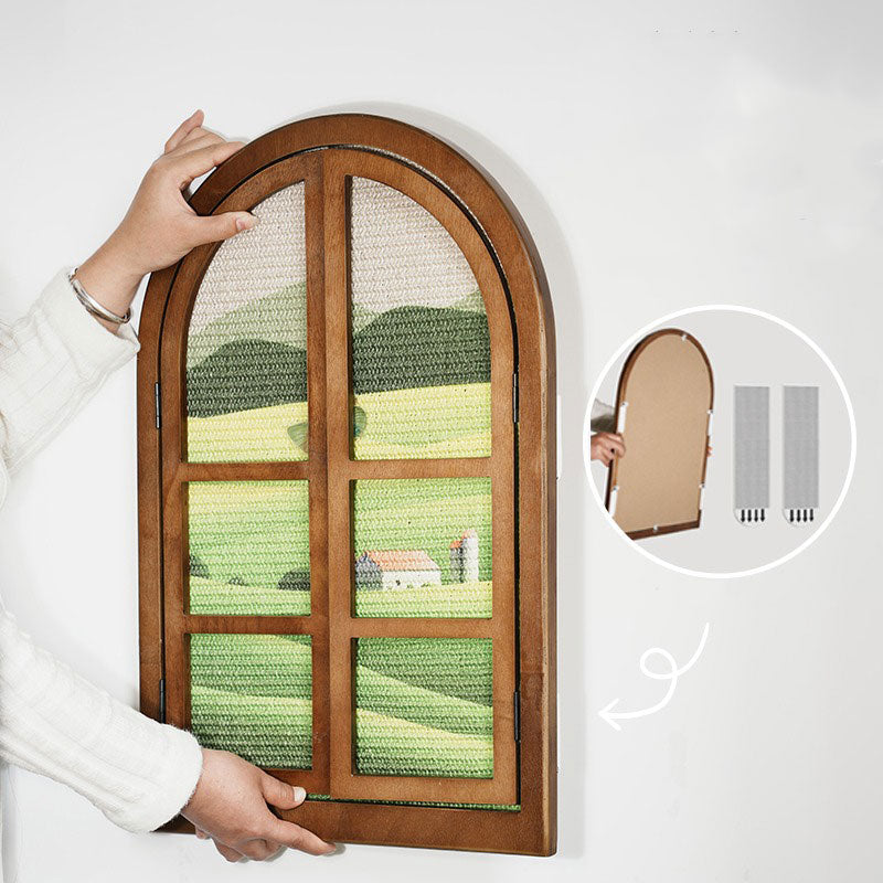 Artistic Window Frame Cat Scratcher