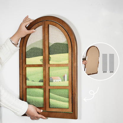 Artistic Window Frame Cat Scratcher