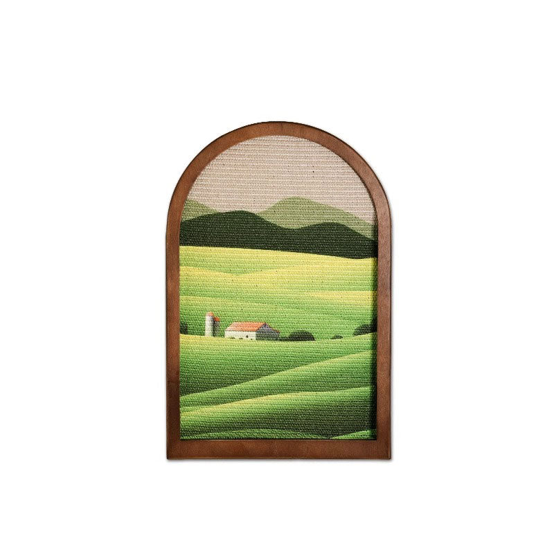 Artistic Window Frame Cat Scratcher