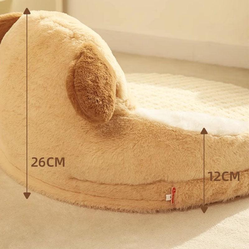 Bear Cat Bed Mat Fluffy Pemovable Pet Pad