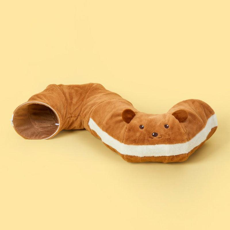 Bear Warm Cat Tunnel Foldable Cat Bed