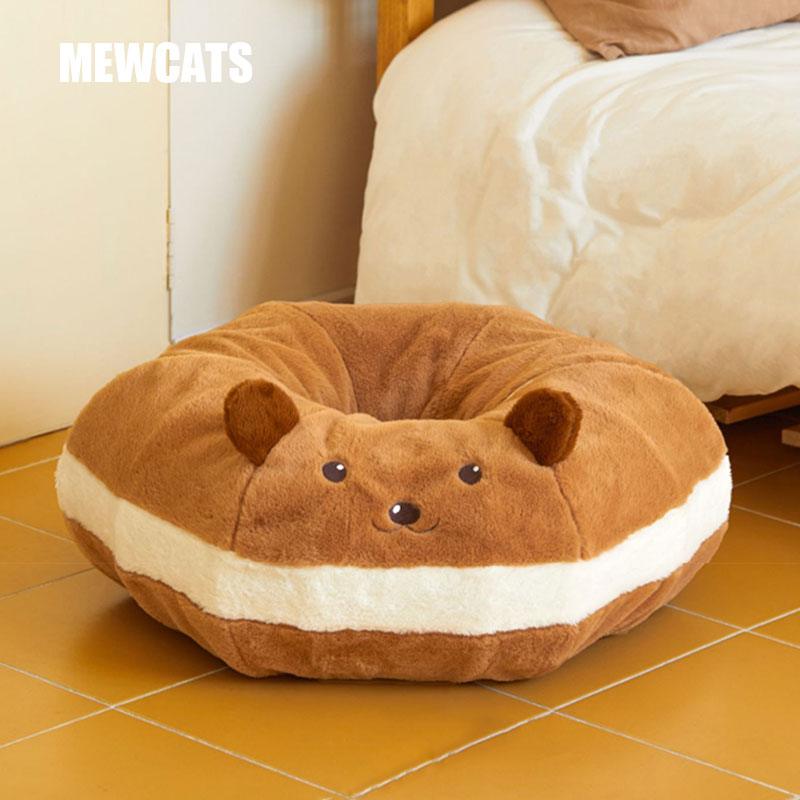 Bear Warm Cat Tunnel Foldable Cat Bed