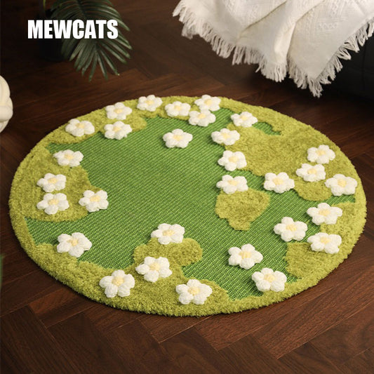 Blooming Garden Cat Scratch Mat Furniture