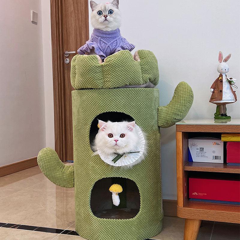 Cactus Cat Climbing Frame Tree with Nest