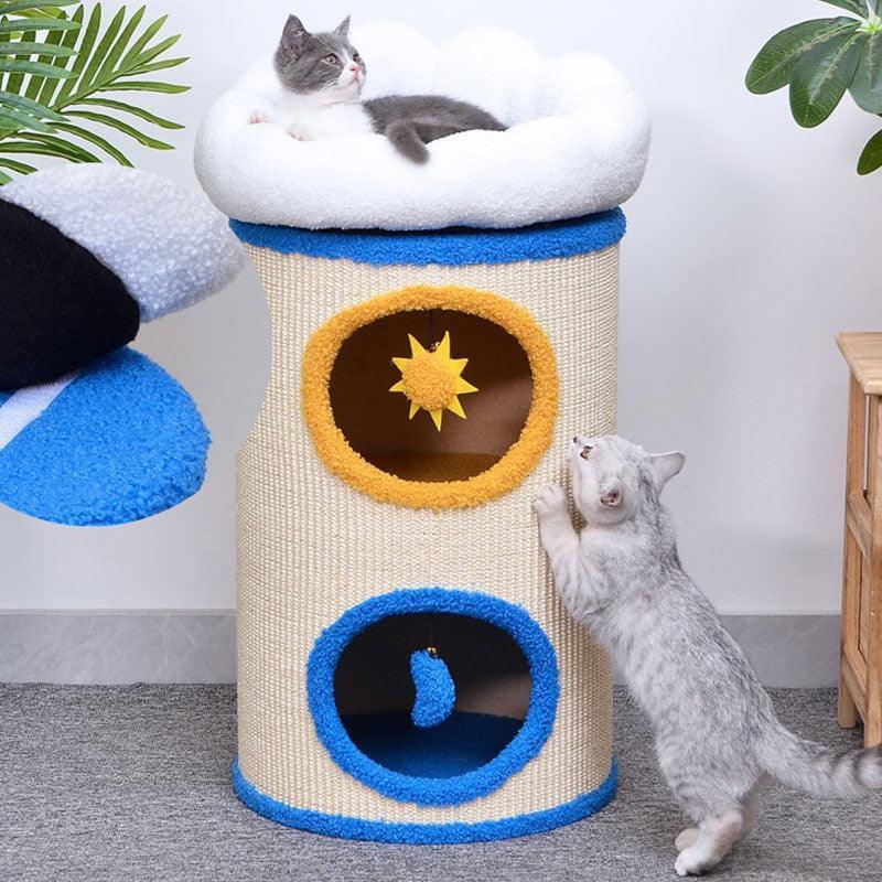 Cactus Cat Climbing Frame Tree with Nest