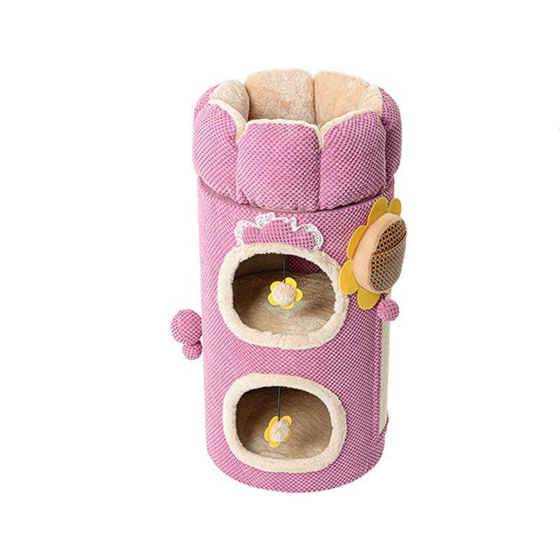 Cactus Cat Climbing Frame Tree with Nest