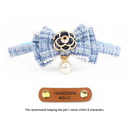 Camellia Cat Collar with Pearls